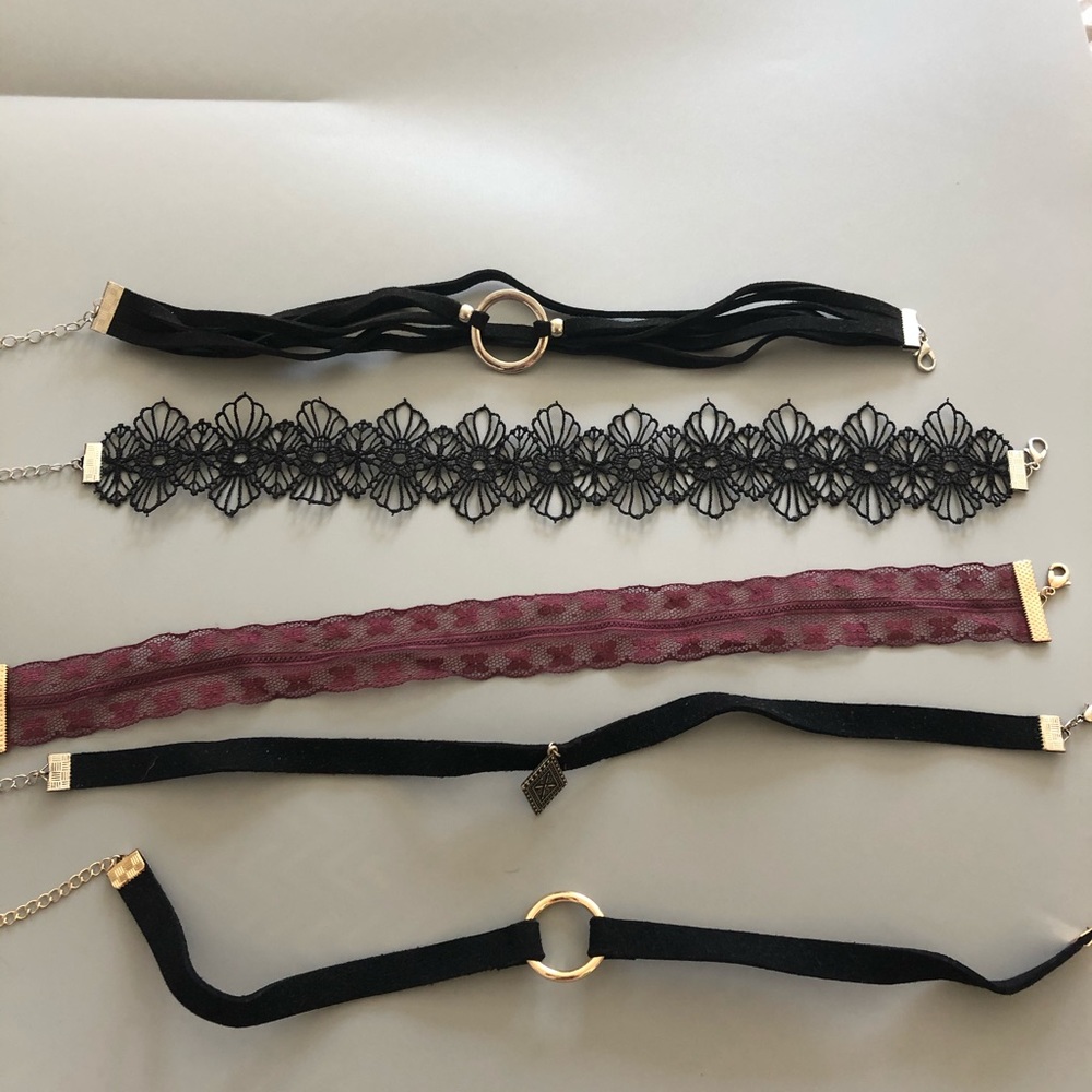 - 6 Urban Outfitter Choker Necklaces
